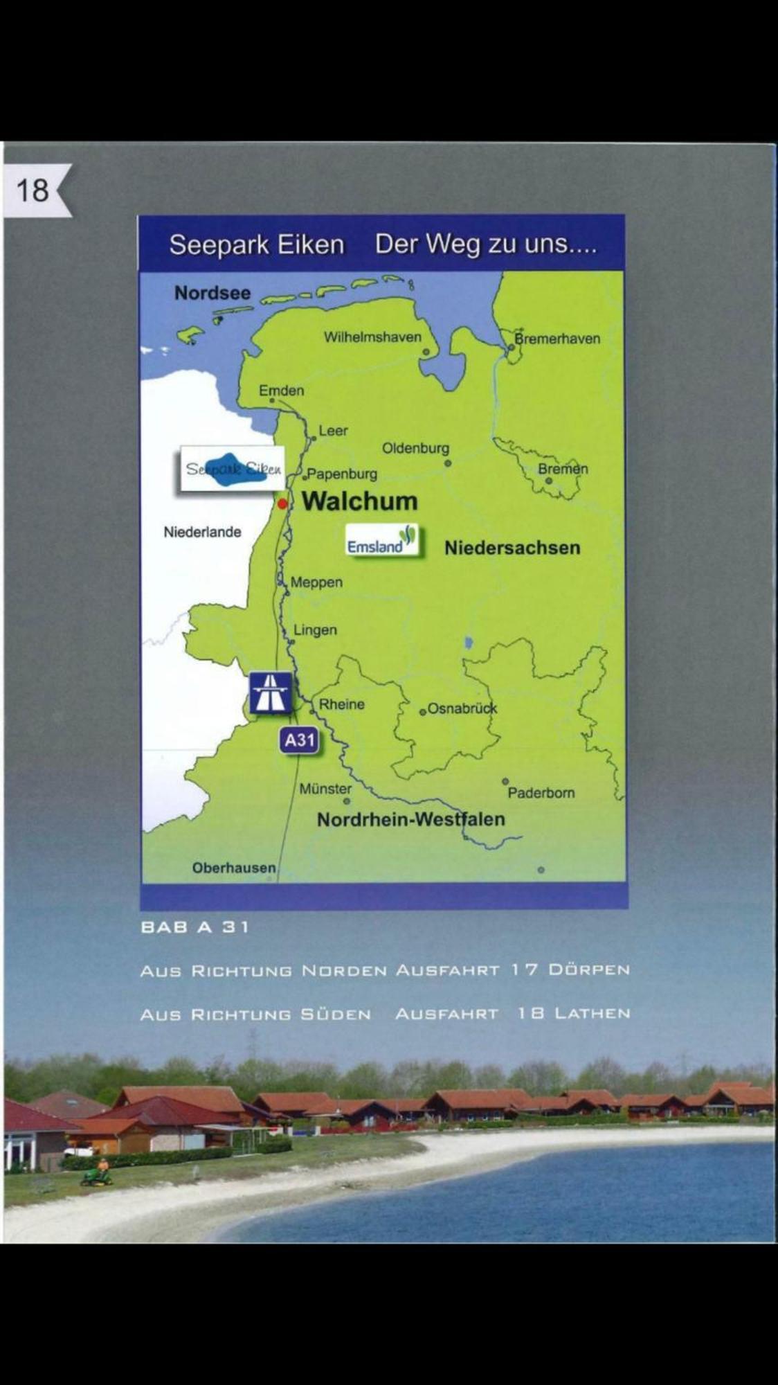 Ferienhaus Seeblick Walchum Luaran gambar